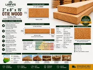 Premium Otie Wood 2” × 8” × 15ft (Ilomba) – Timber for Construction