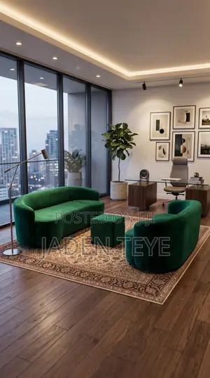 Stylish Green Sofa