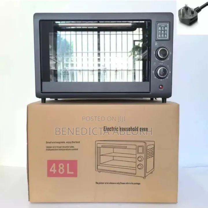 48L Mini Electric Household Oven, Black
