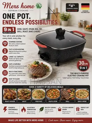 German Cooking Electric Pot 9in1 30cm