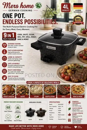 German Cooking Electric Pot 9in1 4L