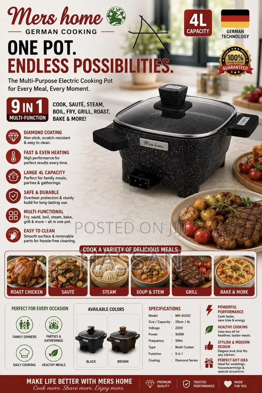 German Cooking Electric Pot 9in1 4L