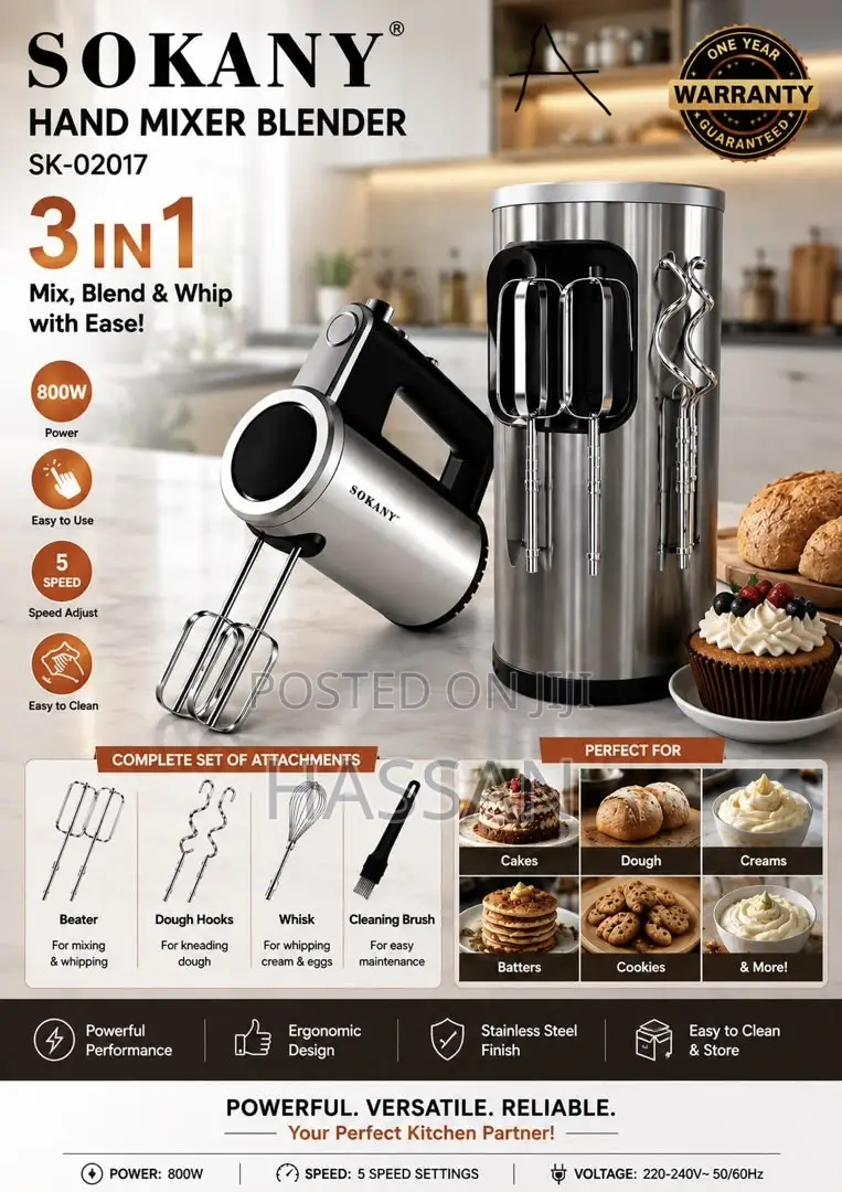 Hand Mixer 3in1