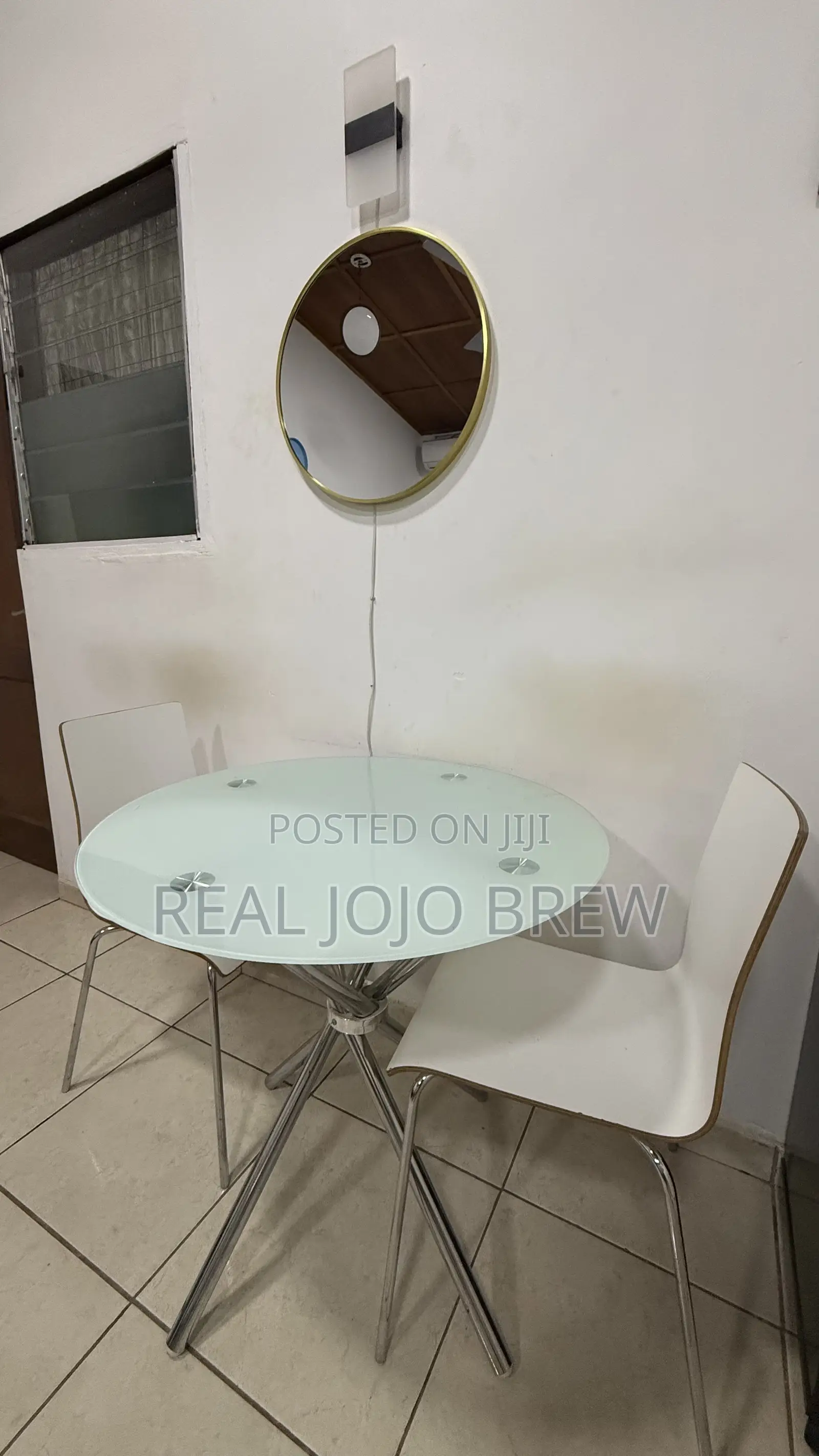 Glass Dining Table With 2 Chairs