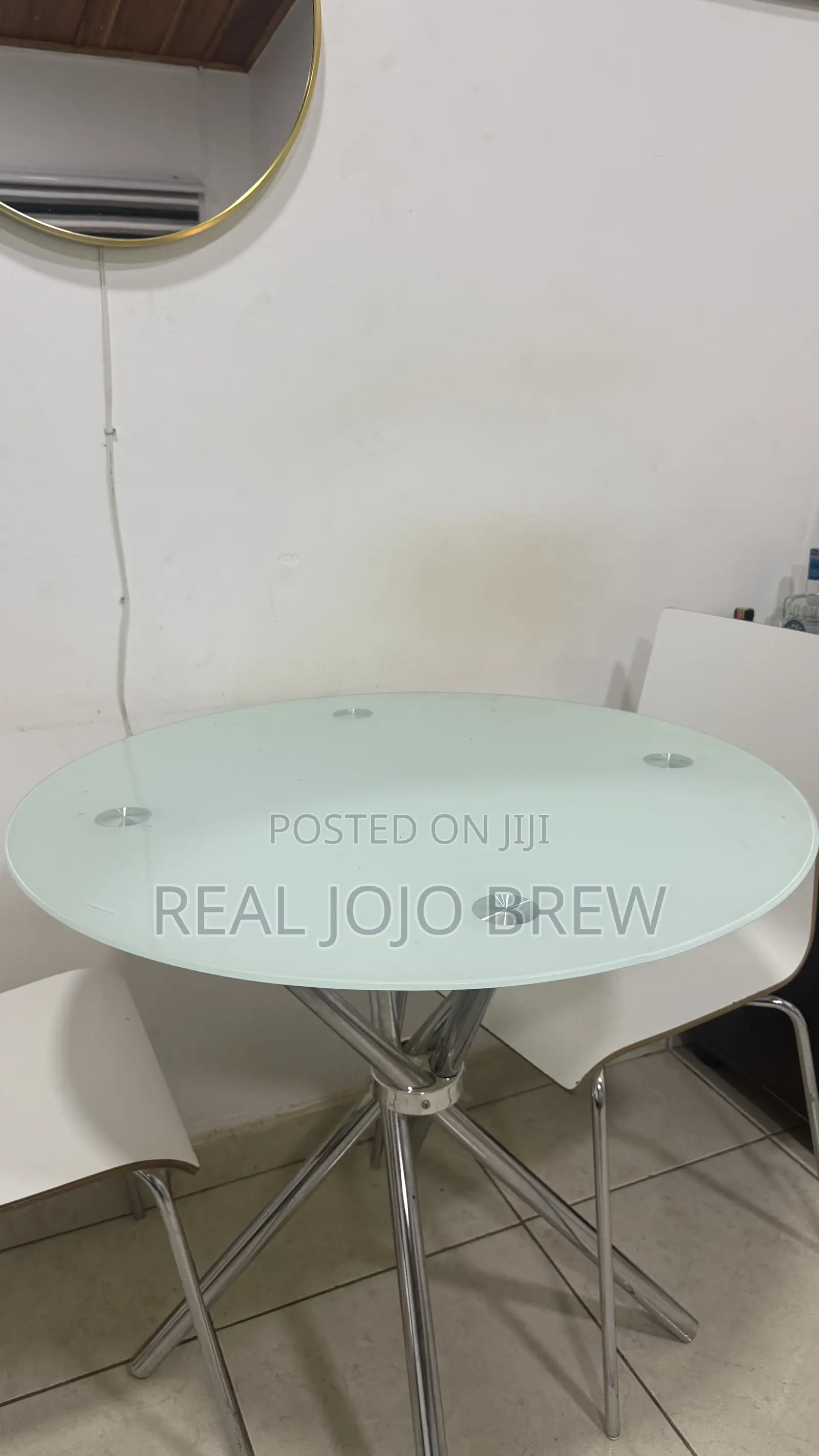 Glass Dining Table With 2 Chairs