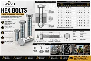 Hex Bolts | High-Strength Fasteners | Zinc-Plated Heavy-Duty