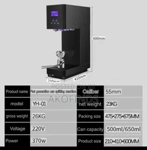 Intelligent Can Sealing Machine With Cans (200pcs) | 500ml