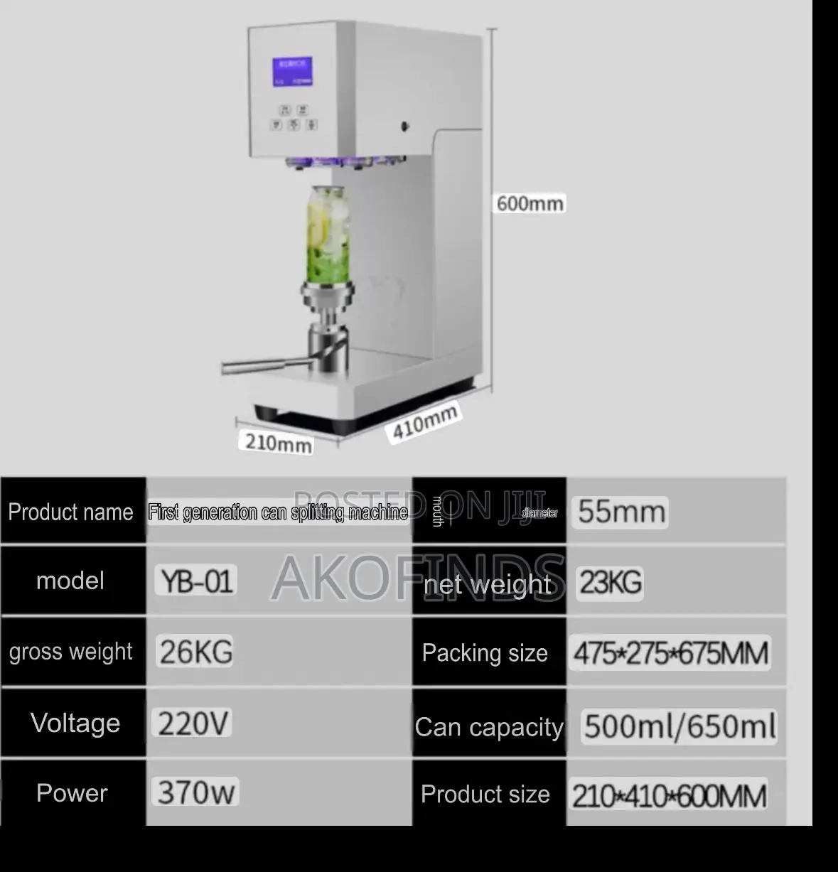 Intelligent Can Sealing Machine With Cans (200pcs) | 500ml