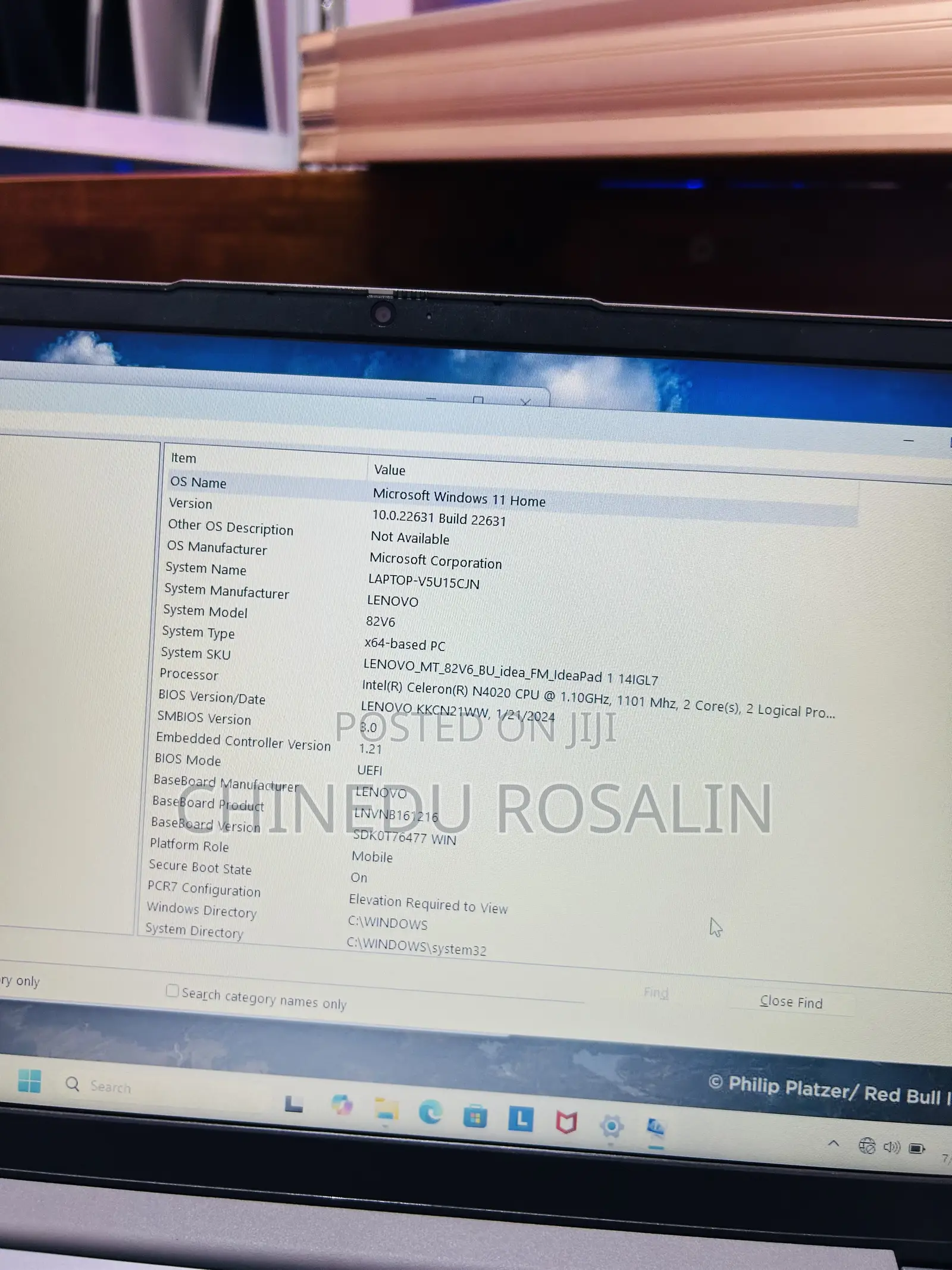 Laptop Lenovo IdeaPad 1 4GB Intel Celeron SSD 128GB