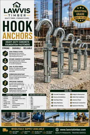 Premium Hook Anchors | Heavy Concrete Structural Fastening Solutions