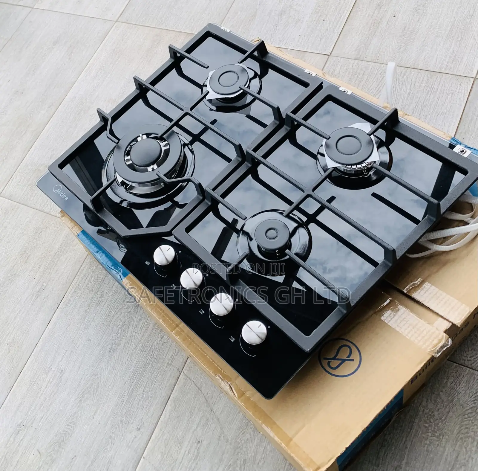 Check Out Midea 4 Burner 60cm Gas Hob – Black (60GJ084)