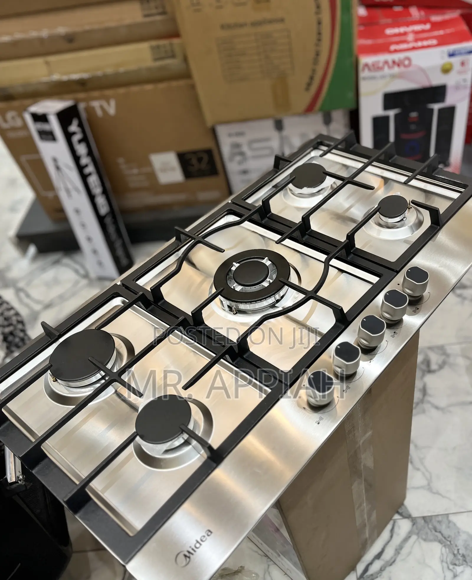 Order Affordable Midea 90G50ME 90cm 5 Gas Hob(Gray) 