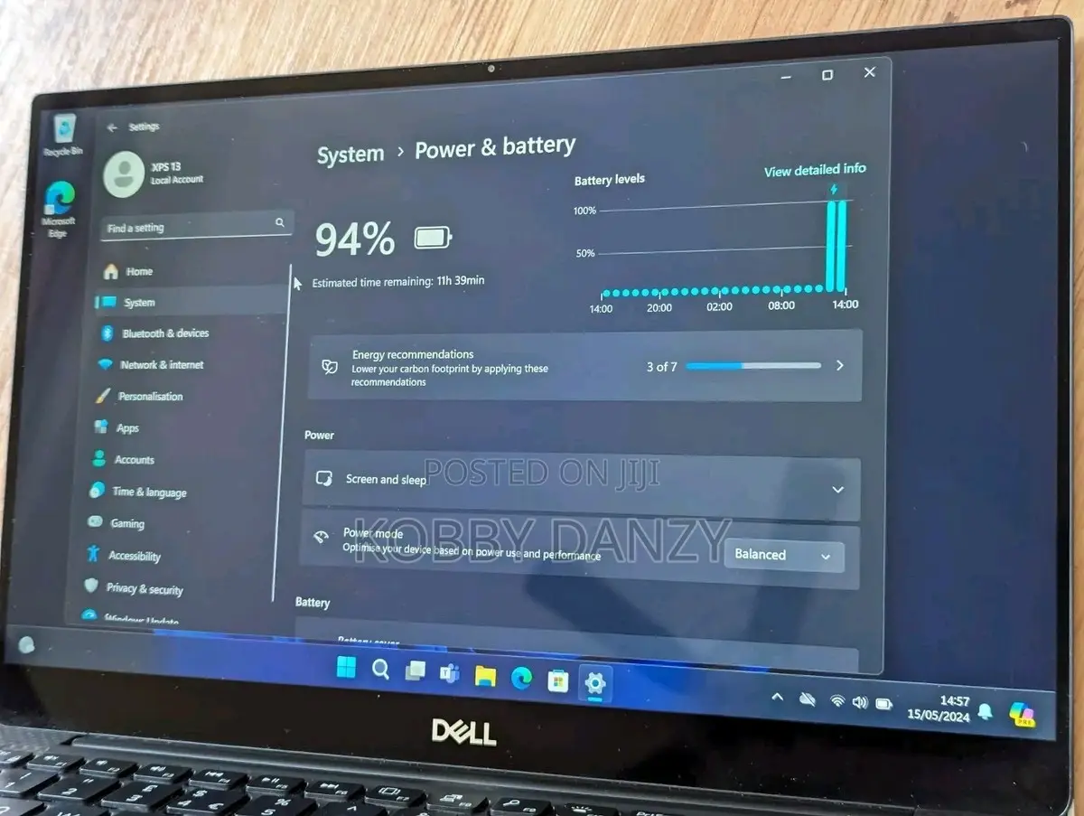 Laptop Dell XPS 13 16GB Intel Core i7 SSD 256GB