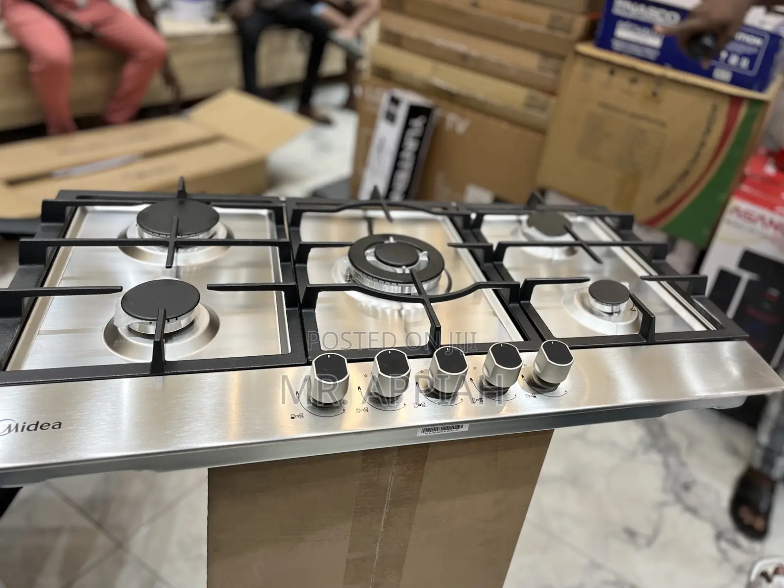 Shop Unique Midea 90G50ME 90cm Hob(4 Gas)Gray 