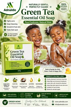 Adnaldo Green Tea Essential Oil Soap