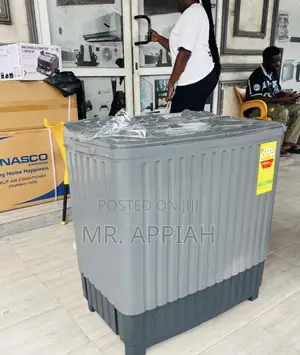 Premium Nasco 8kg Semi-Automatic Washing Machine(Gray) 
