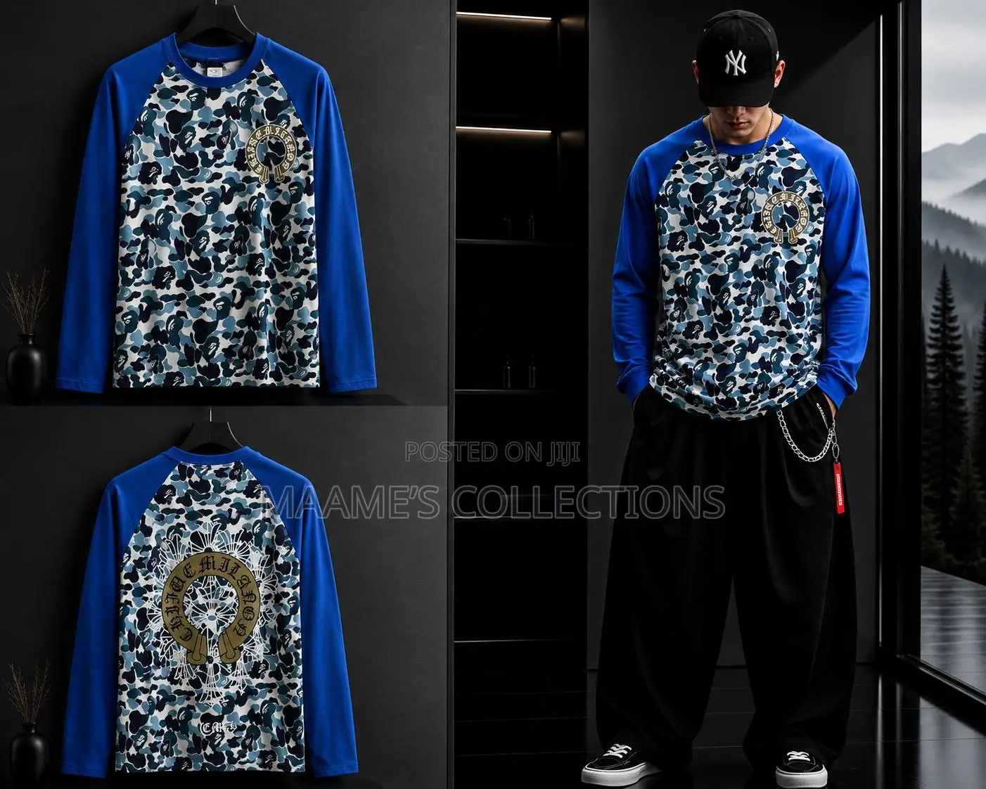 Premium Men’s Graphic Long Sleeve Streetwear T-Shirt