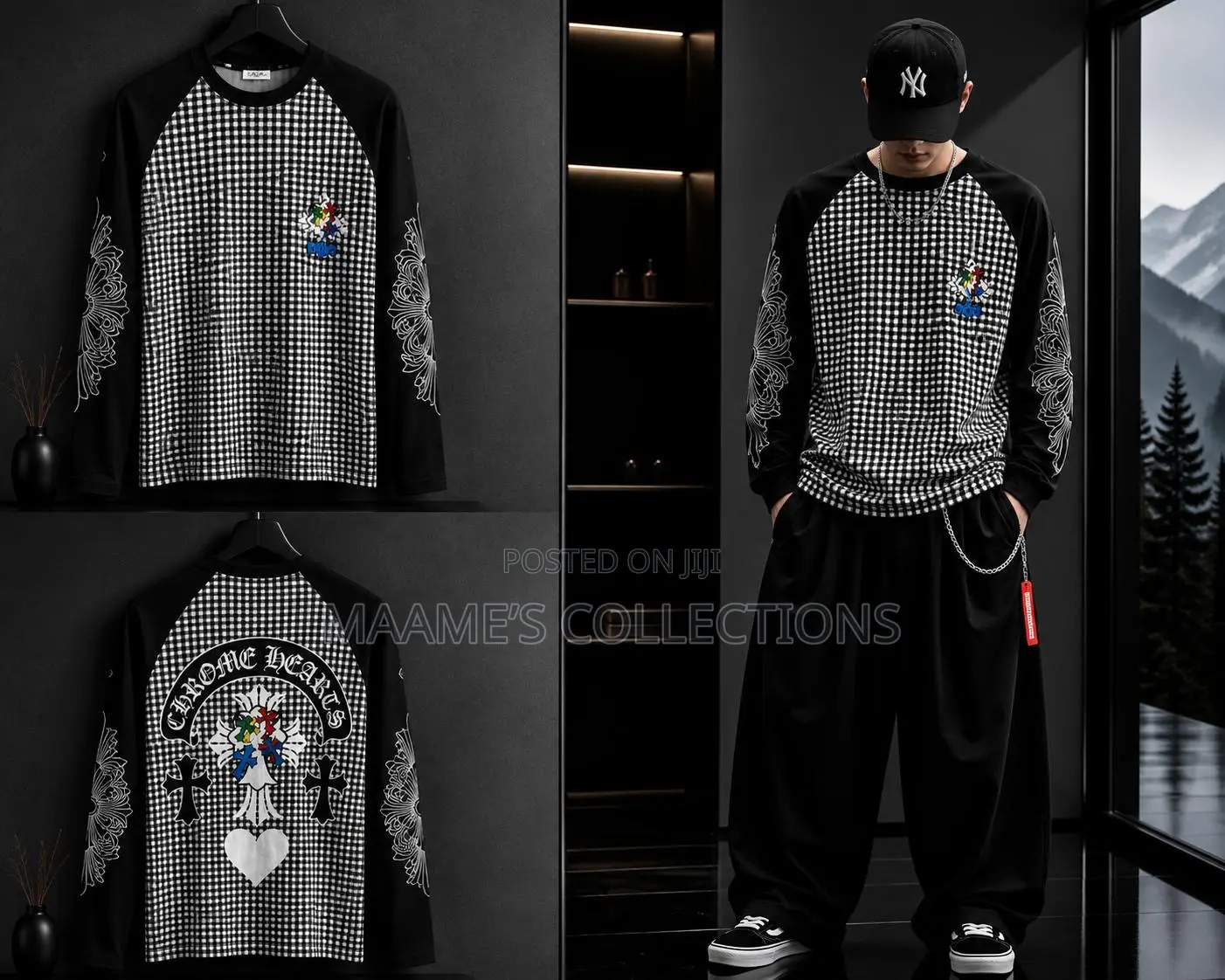 Premium Men’s Graphic Long Sleeve Streetwear T-Shirt