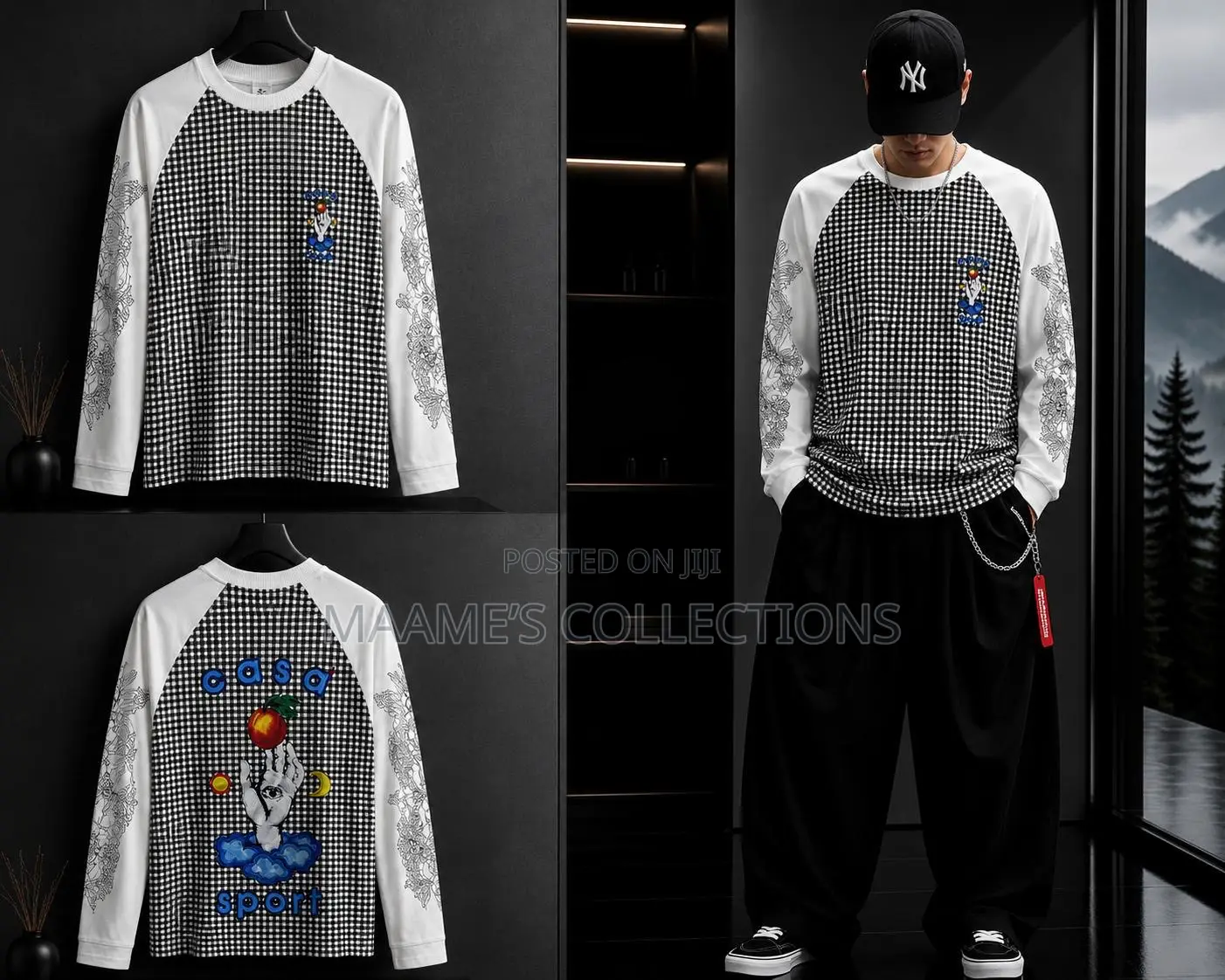 Premium Men’s Graphic Long Sleeve Streetwear T-Shirt