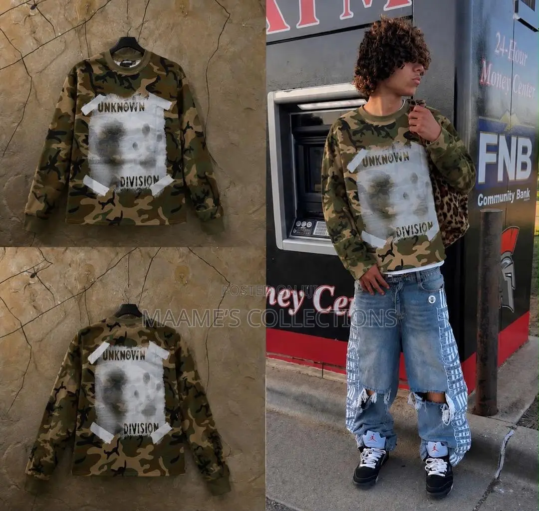Men’s Trendy Sweatshirts Layered Long Sleeve Shirts/ Tops