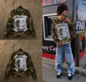 Men’s Trendy Sweatshirts Layered Long Sleeve Shirts/ Tops