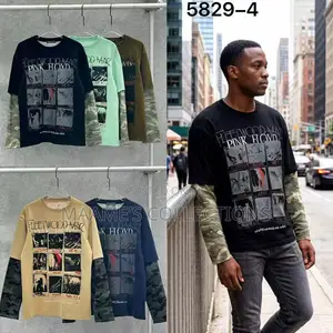 Men’s Trendy Sweatshirts Layered Long Sleeve Shirts/ Tops