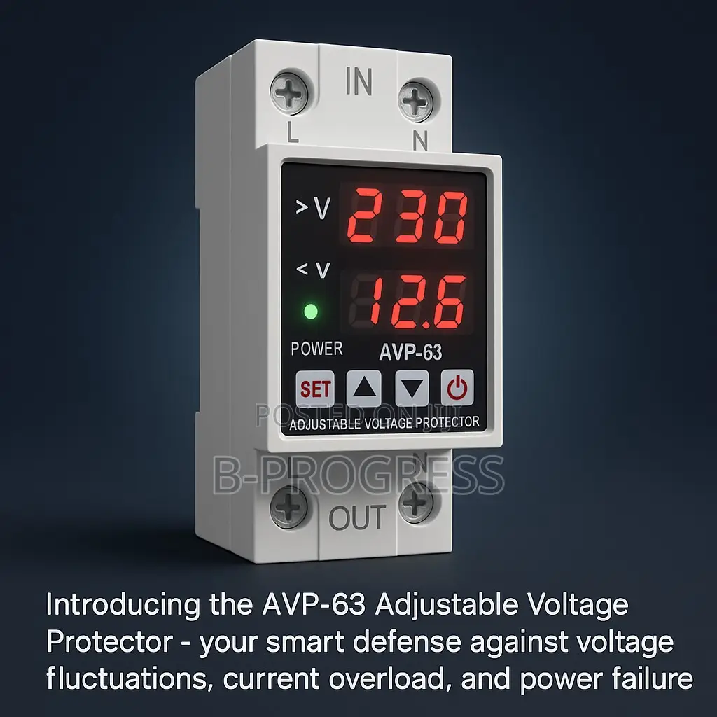 63a/100a Voltage Current Protector | 1 3-Phase | Over/Under Volt