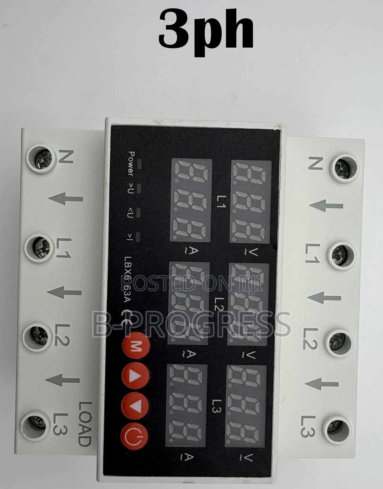 63a/100a Voltage Current Protector | 1 3-Phase | Over/Under Volt