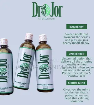 Drojor African Black Soap Body Wash - 500ml