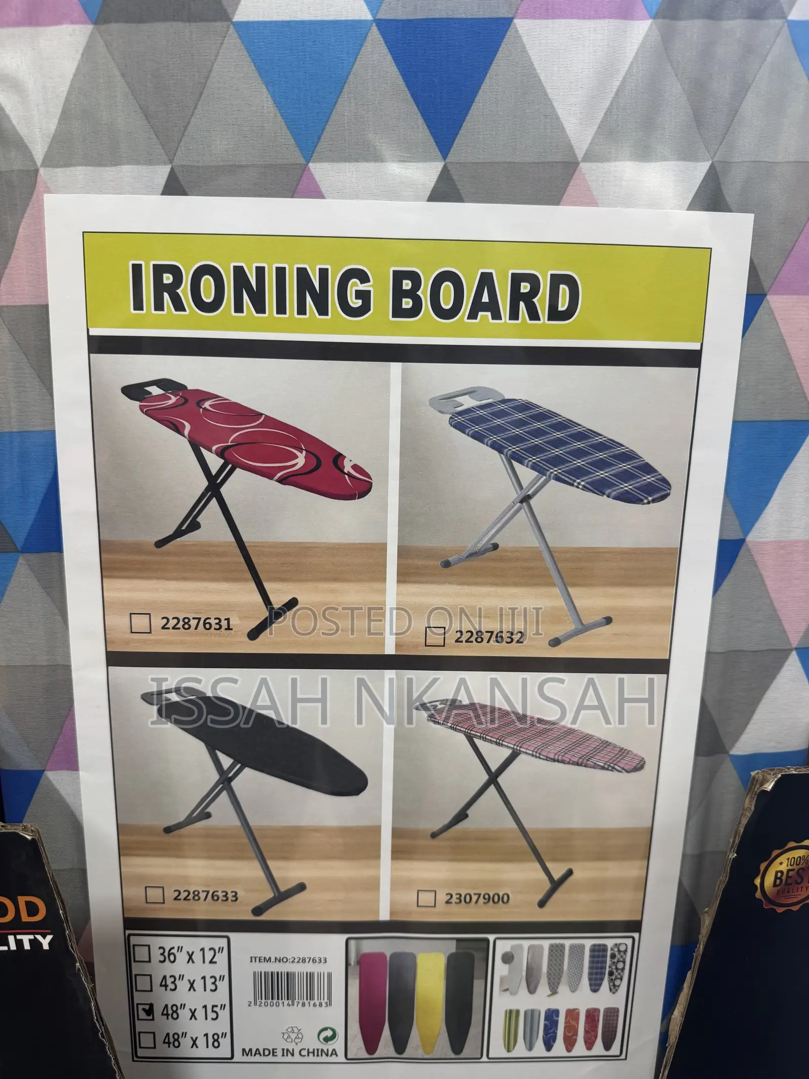 Foreign Ironing Board