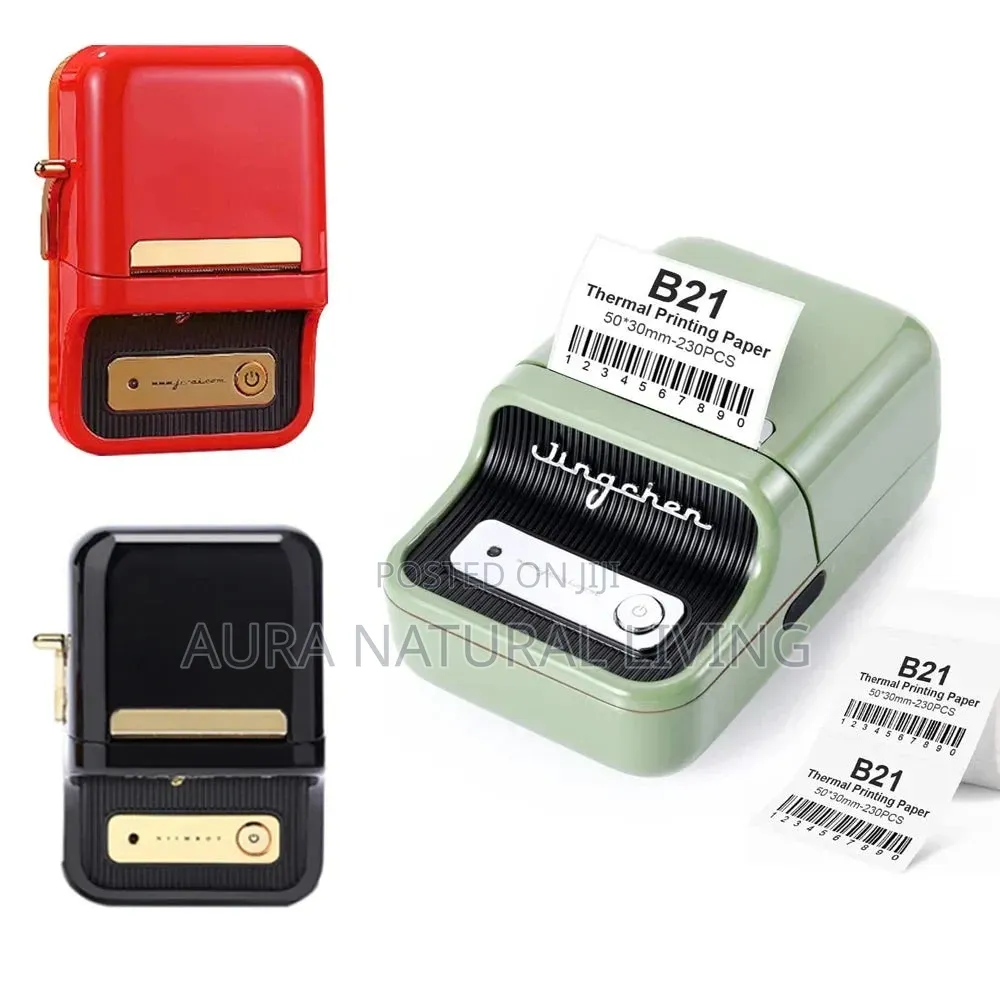 NIIMBOT B21 Bluetooth Thermal Label Printer – Portable Ink-Free