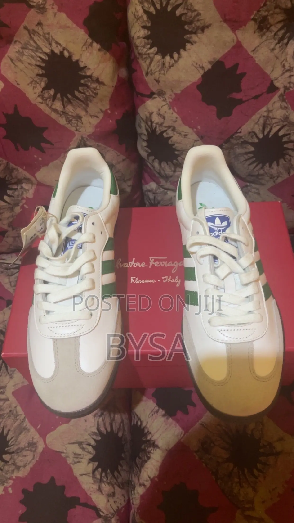 Adidas Samba OG White Green UK 9 Brand New