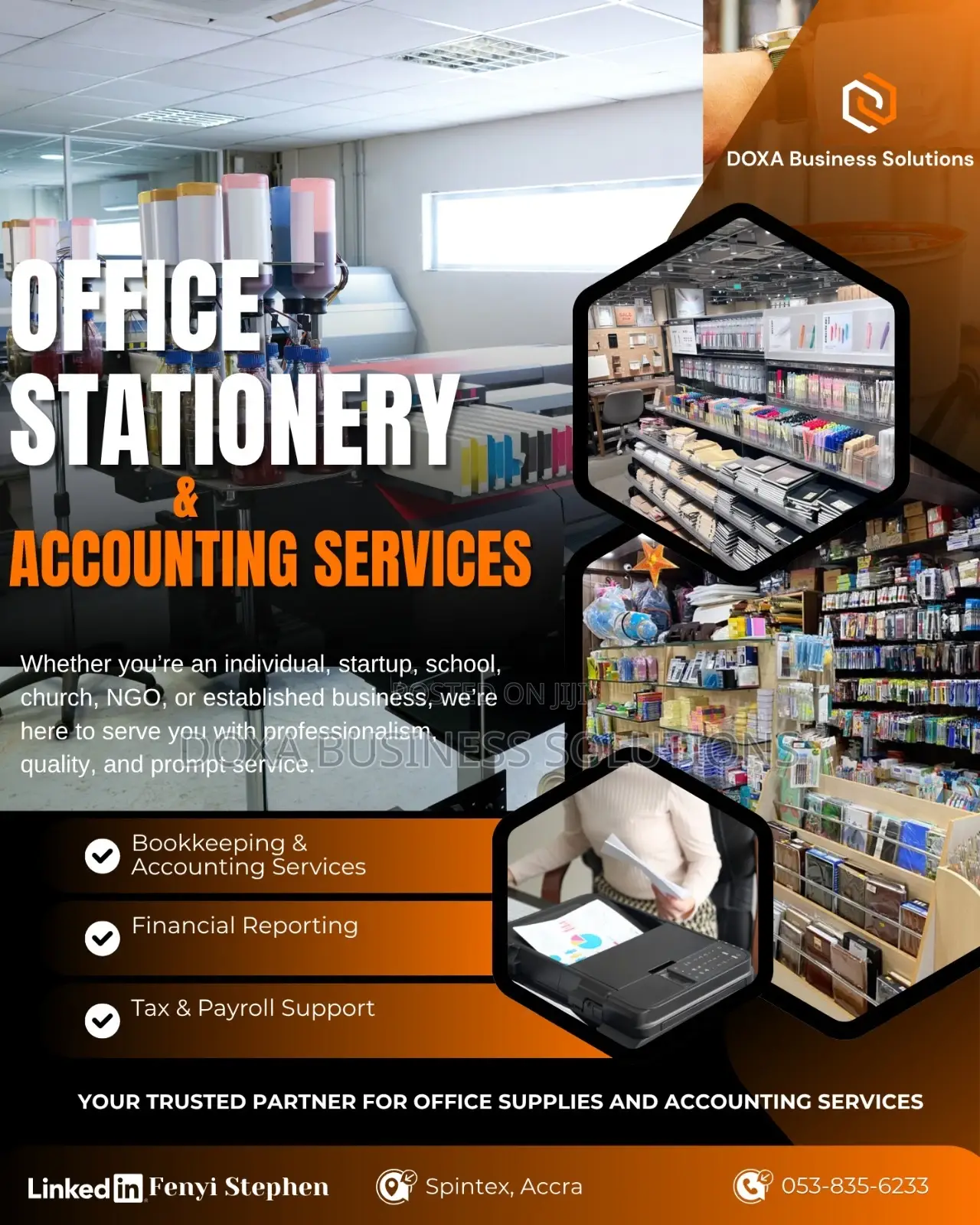 Office Supplies and Accounting Services