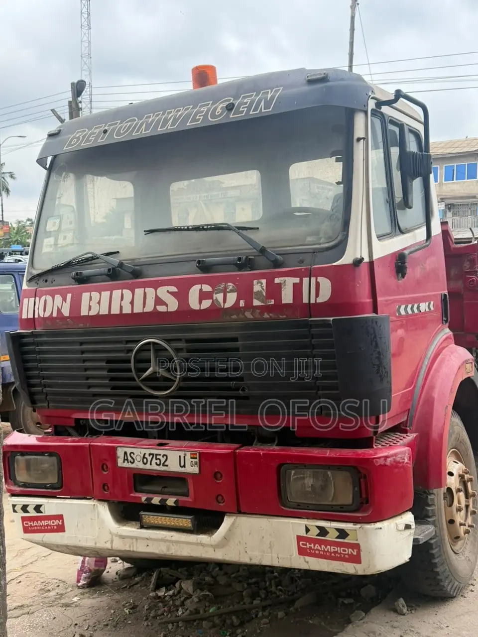 Mercedes-Benz Tipper Truck 1996 Red