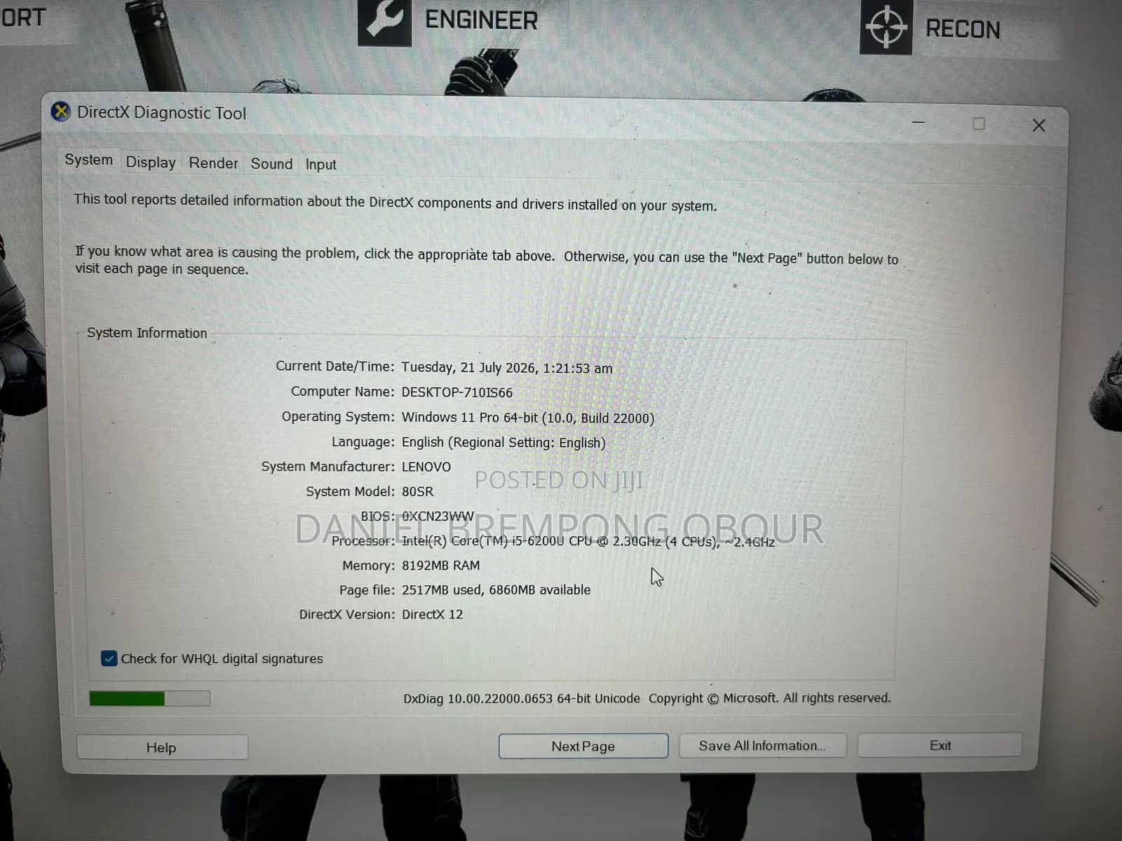 Laptop Lenovo Ideapad 3 8GB Intel Core i5 HDD 1T