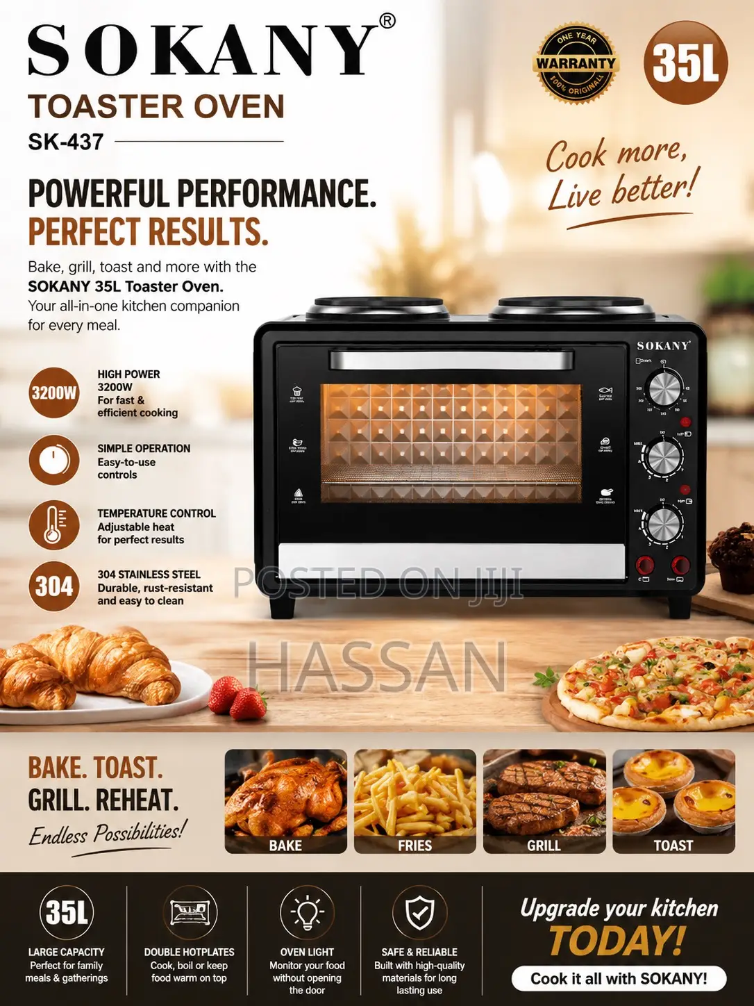 Toaster Oven 35Litres