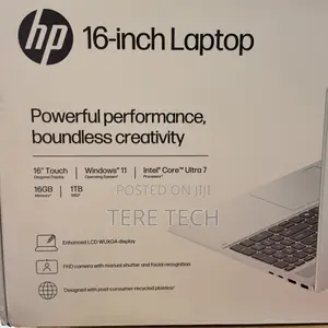 New Laptop HP OmniBook 5 16" 16GB Intel Core Ultra 7 SSD 1T