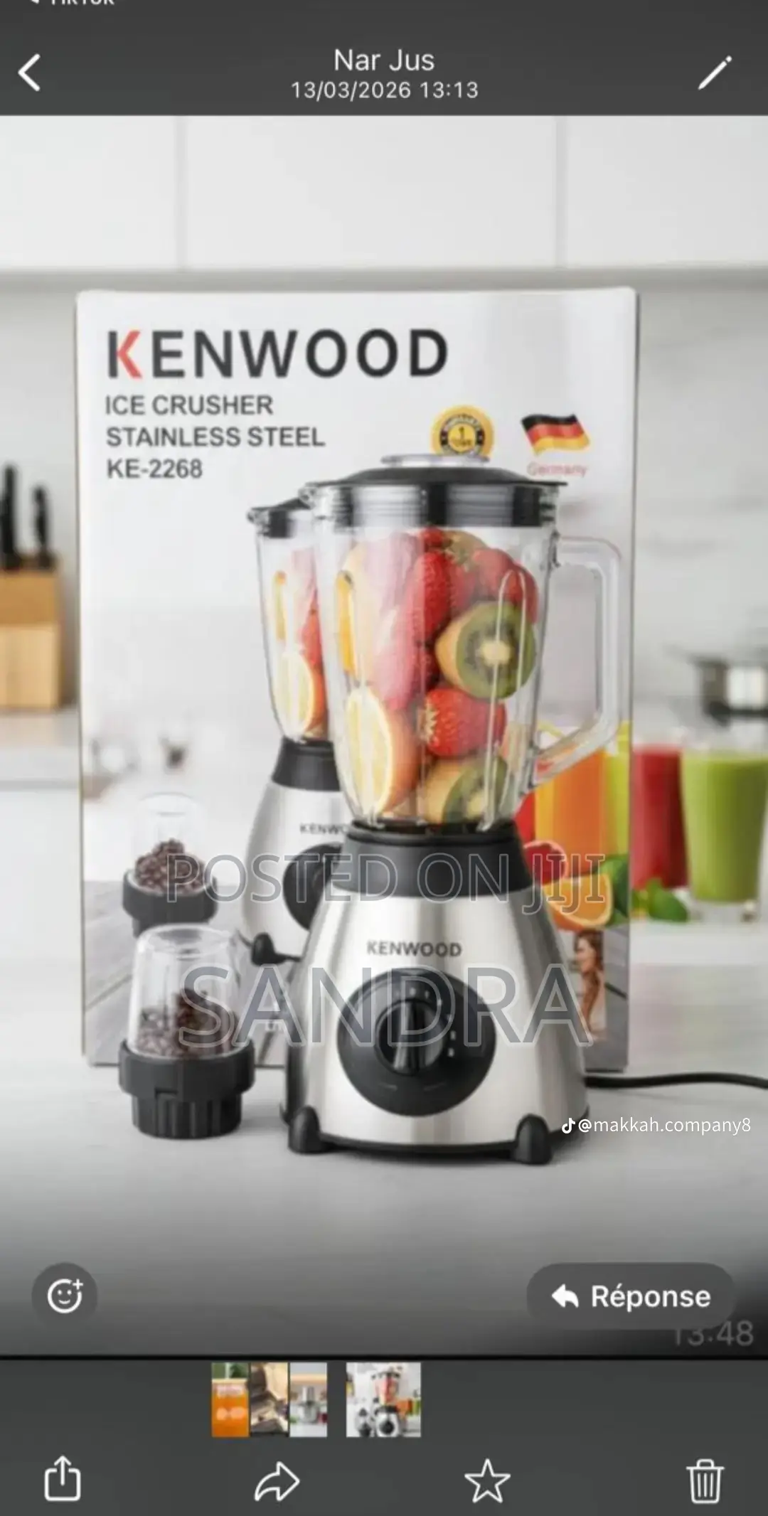 Kenwood Ice Crusher Blender
