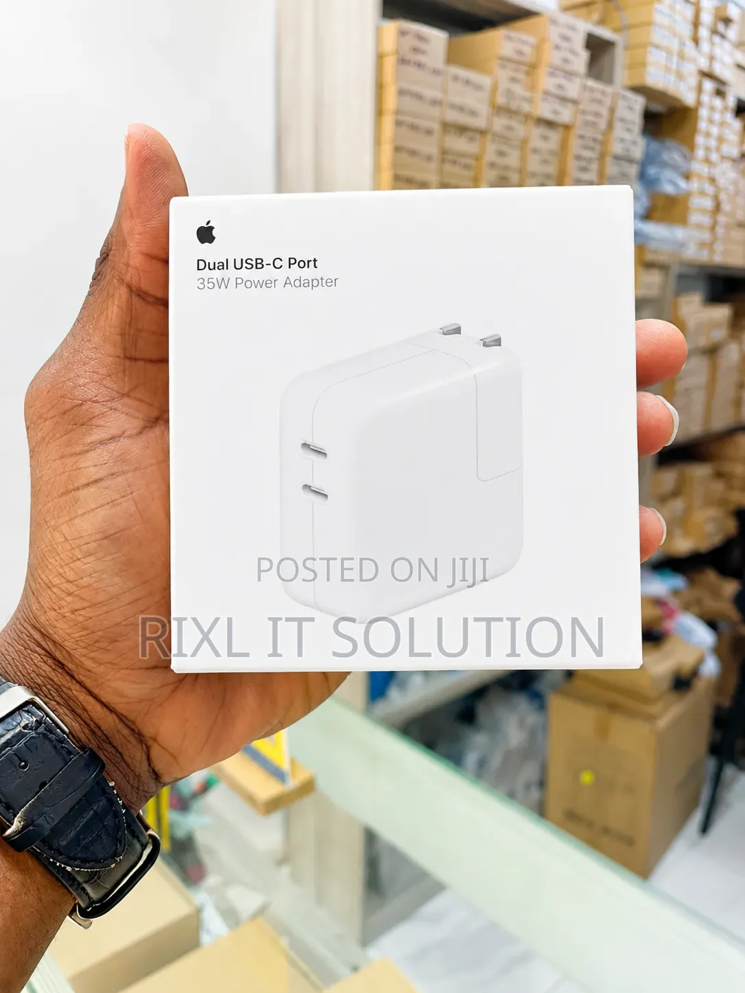 Apple 35W Dual USB-C Fast Charger Original Power Adapter – Brand New