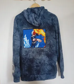 Original My Hero Academia "Shoto Todoroki" Tie-Dye Zip Hoodie