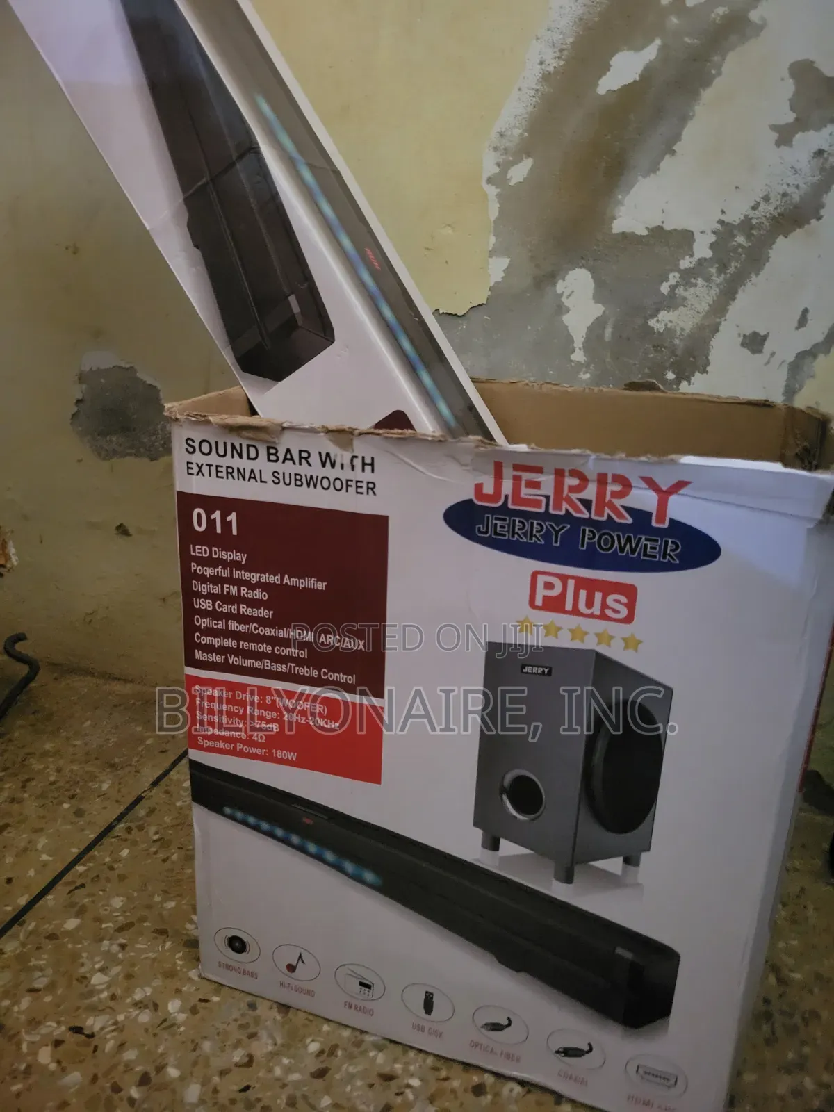 Jerry Sound Bar With Subwoofer