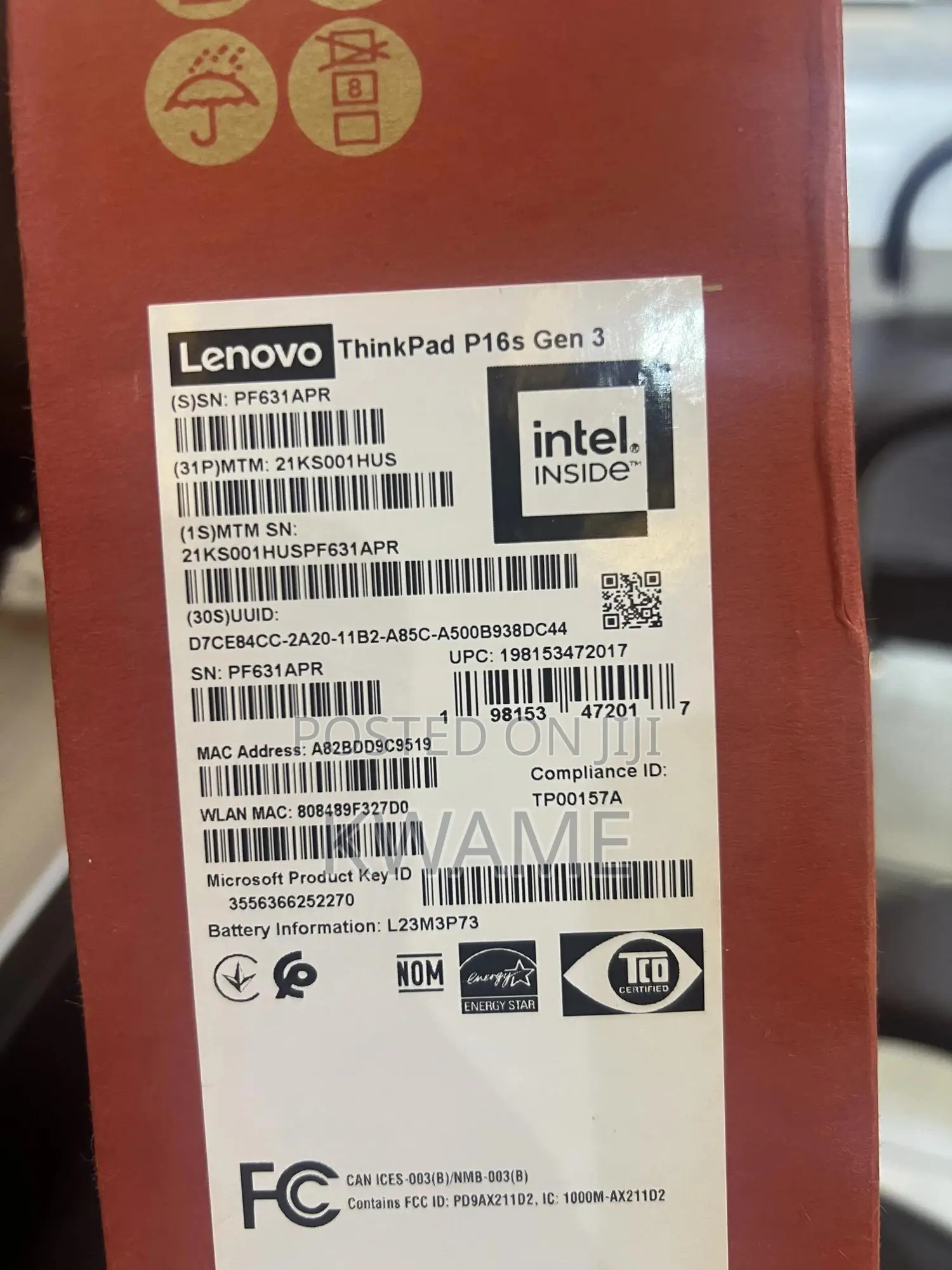 New Laptop Lenovo 16GB Intel Core Ultra 7 SSD 512GB