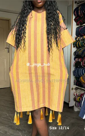 Gold Ladies Smock Dress