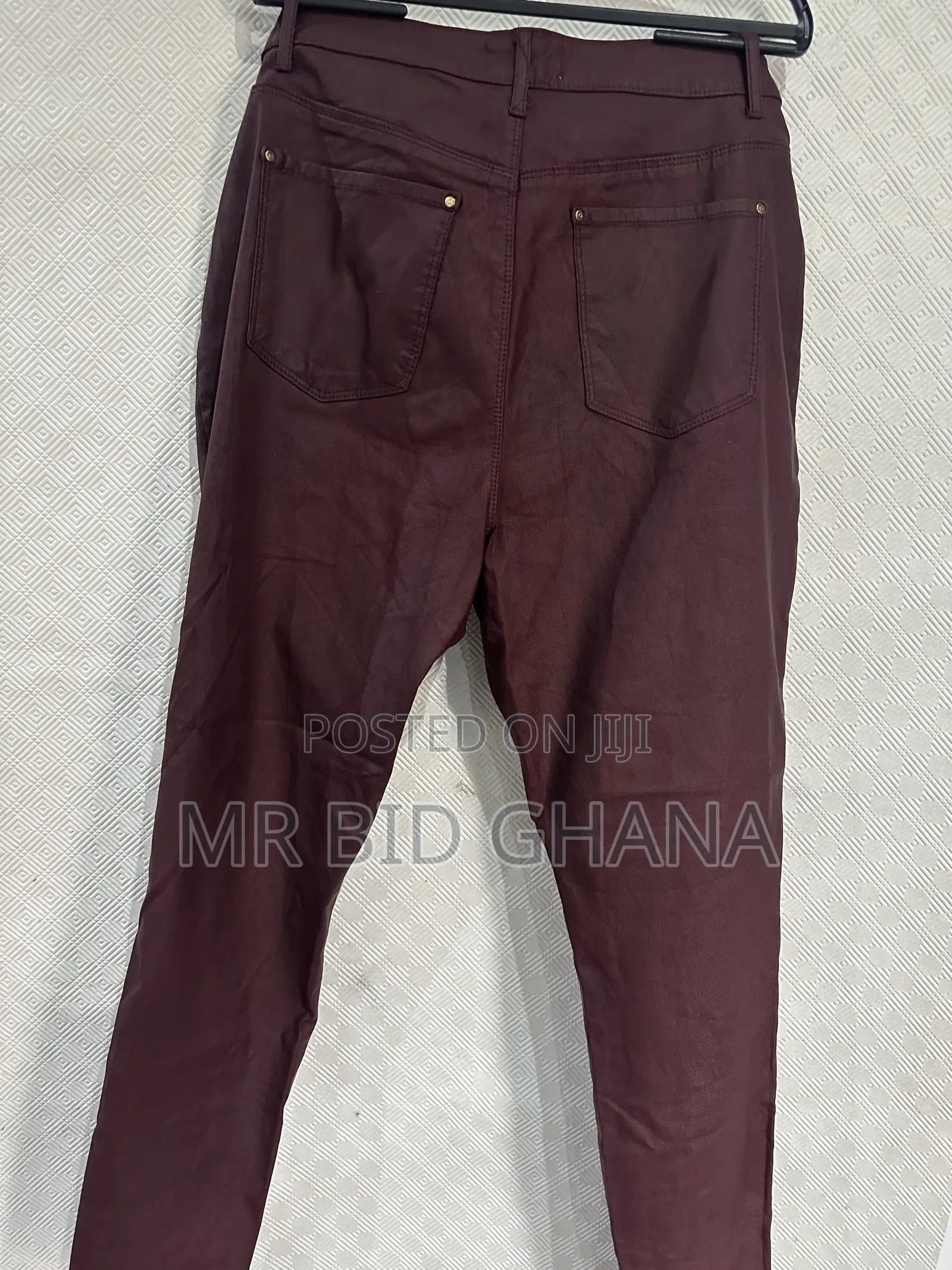 Coast Women’s Burgundy Coated Skinny Jeans – UK 14