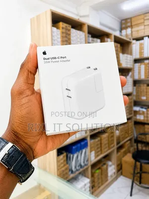 Apple 35W Dual USB-C Fast Charger Original Power Adapter – Brand New