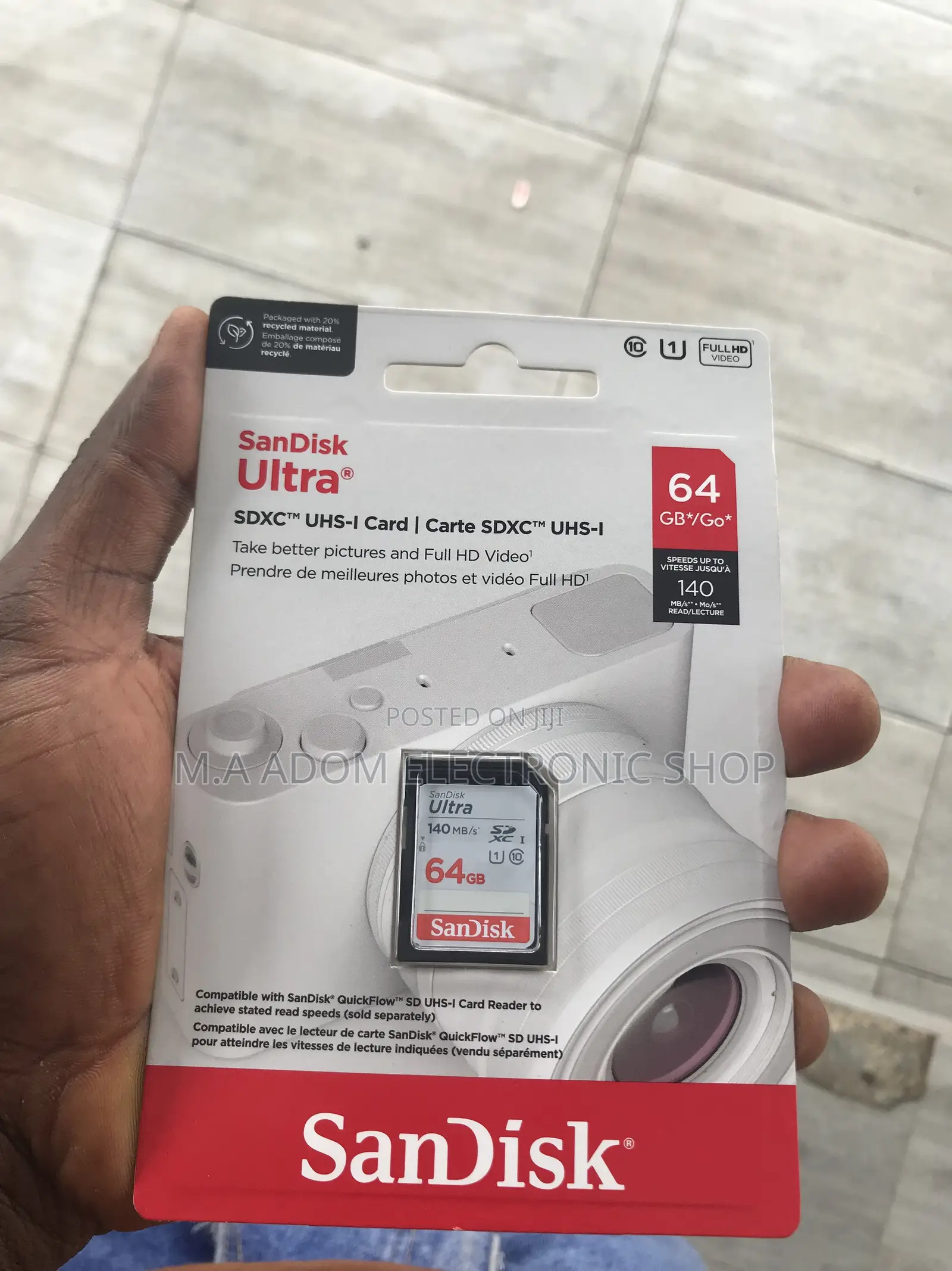 Sandisk 64GB SD Card for Camera