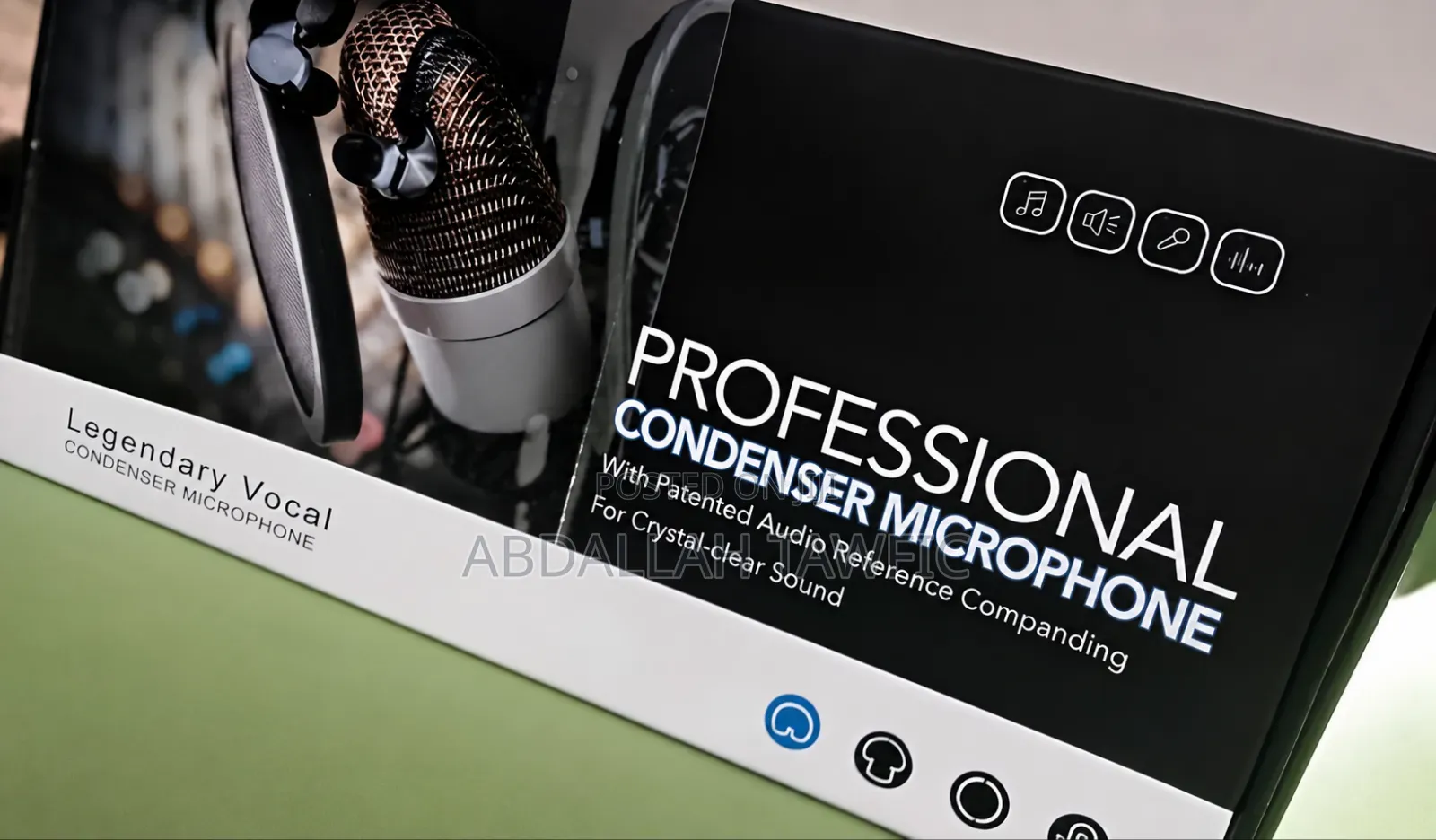 Professional V8 Sound Card + Condenser Microphone Bundle Ready to Use