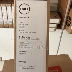 New Laptop Dell Inspiron 14 7440 2-in-1 16GB Intel Core 7 SSD 512GB
