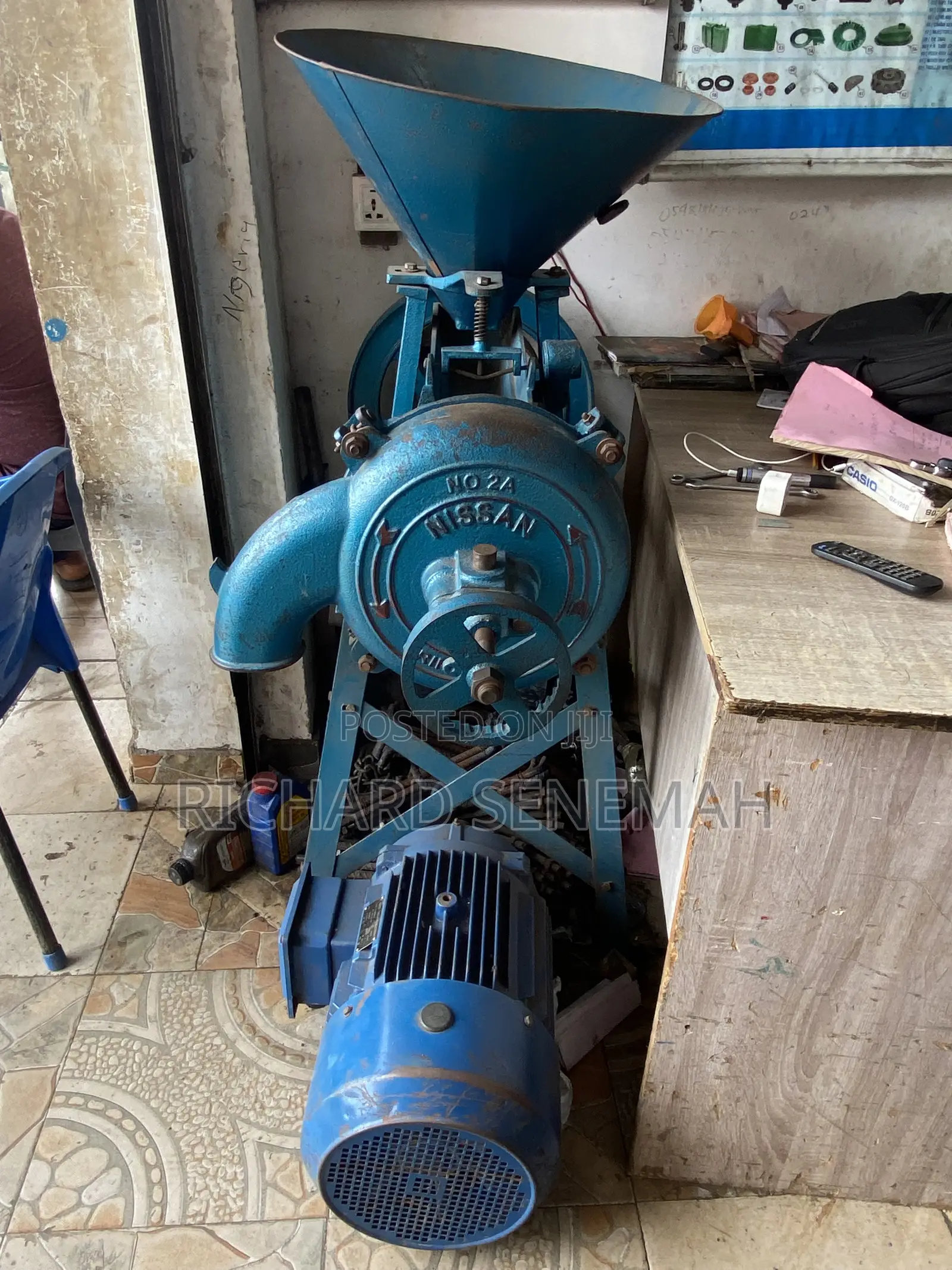 2A Corn Mill With 15HP Electric Motor and It Accessories Complete