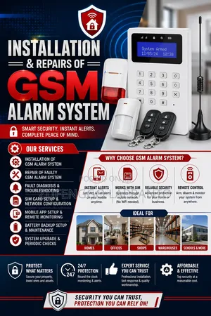 Installation and Repairs of GSM Alarm System